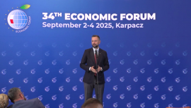 Briefing Władysława Kosiniaka-Kamysza podczas Forum Ekonomicznego w Karpaczu