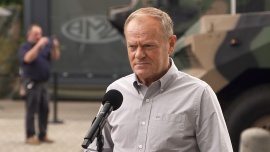 Briefing premiera Donalda Tuska podczas MSPO w Kielcach - 3 września 2025 r.