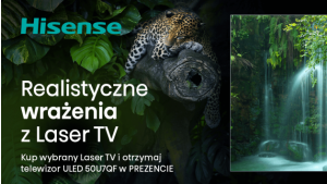 Promocja dla fanów kina domowego - Hisense Laser TV z gratisowym telewizorem! Biuro prasowe