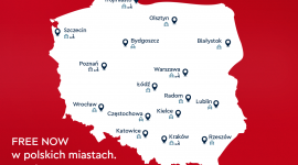 FREE NOW startuje w kolejnych 5 nowych miastach