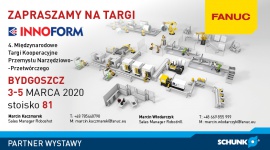 FANUC i SCHUNK zapraszają na targi INNOFORM® 2020