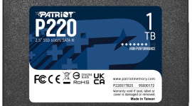 Patriot P220 - topowe dyski SSD SATA w przystępnej cenie Biuro prasowe