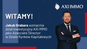 Jakub Grabara wzmacnia dział inwestycyjny AXI IMMO Biuro prasowe
