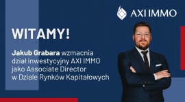 Jakub Grabara wzmacnia dział inwestycyjny AXI IMMO