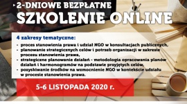 Listopadowe, bezpłatne szkolenie online dla NGO