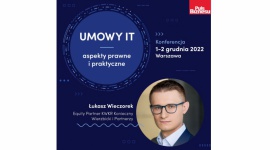 Łukasz Wieczorek na konferencji poświęconej branży IT