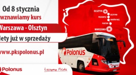 Polonus uruchamia połączenie między Warszawą i Olsztynem