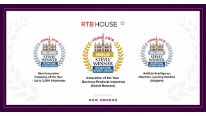 RTB House z trzema nagrodami Stevie® Awards Biuro prasowe