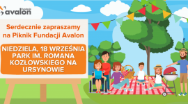 Piknik z Fundacją Avalon – już 18 września na warszawskim Ursynowie! Biuro prasowe