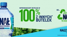 Nowa butelka Nałęczowianka w 100% z plastiku z recyklingu