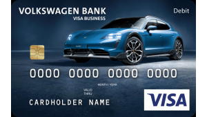 Volkswagen Bank wprowadza kartę z wizerunkiem Porsche Taycan