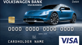 Volkswagen Bank wprowadza kartę z wizerunkiem Porsche Taycan Biuro prasowe