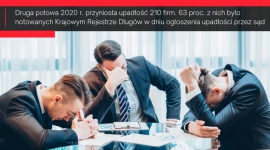 63 proc. firm przed upadłością było notowanych w KRD