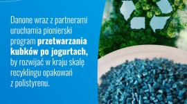 DANONE wraz z partnerami uruchamia program recyklingu kubków po jogurtach