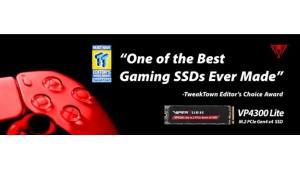 Patriot Viper VP4300 Lite M.2 PCIe Gen4 x4 4 TB uznany przez TweakTown za „jeden