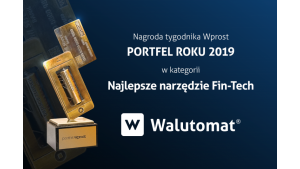 Walutomat z nagrodą Portfel Wprost dla najlepszego FinTechu Biuro prasowe