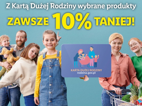 Lidl Polska przedłuża współpracę w ramach Programu Karty Dużej Rodziny