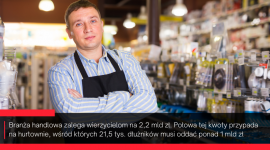 Długi handlu znów w górę. Obecnie sięgają prawie 2,2 mld zł