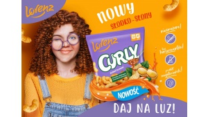 Chrupki Curly z nowym smakiem Słony Karmel Biuro prasowe