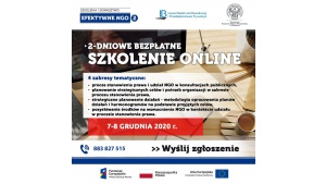 Bezpłatne szkolenie online dla NGO - tworzenie strategii, stanowienie prawa