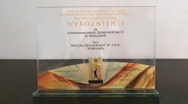 Bobrowiecka 10 z wyróżnieniem „Modernizacja Roku & Budowa XXI w.” Biuro prasowe