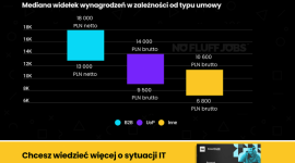 Rynek pracy IT 2020 - raport No Fluff Jobs. Aż 22 tys. dla Security i Big Data