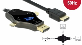 Trzy w jednym - Delock prezentuje kabel HDMI 4K z końcówkami USB-C, mini-Display