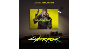Metalowe plakaty z Cyberpunk 2077 hitem w Stanach Zjednoczonych?