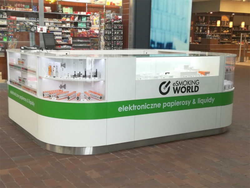 Stoisko eSmoking World w Quick Park Mysłowice Handel Newseria Biznes