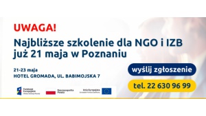 Bezpłatne szkolenie w Poznaniu dla NGO oraz Izb Gospodarczych!